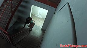 hey, check out this bondage ebony teen getting roughfucked outdoors and facialized in public reality style