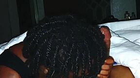 darkchocolatebarbie allowed the release inside her mouth before spitting it back onto the shaft in a homemade encounter with a young black lover