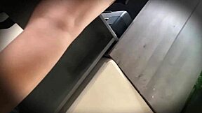 Mexican secretary Nataly goes without panties for an upskirt thrill in public