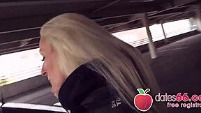 Horny German blonde cam angel gets banged hard in public by random date on dates66 com!