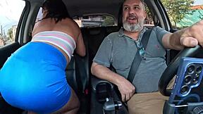 maya souza chose to film her debut in ted's ride with blowjob and wet pussy licking outdoors