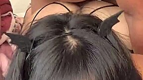 skinny latina from hidalgo gives intense handjob and rides cock in bedroom with moans and orgasms