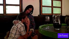 Will big tits teen Lana dominate her new boyfriend?