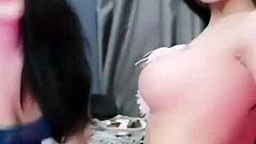 Wow, these 2 thai girls are live streaming, with big boobs and everything, so tempting