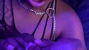 ebony facial with pretty young couple licking balls and moaning during sex