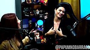 Hey, the podcast got wild with Brazilian ebony girls kissing and enjoying outdoor public fun!