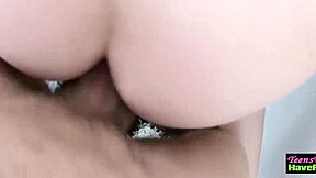 amateur teen gets fingered in a hairy hardcore reality scene