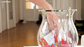 sweet teen 18+s homemade sex tape shows petite brunette riding cowgirl. she takes cumshot facial from big cock.