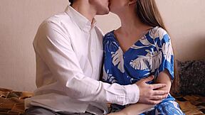 I love sucking her sensual boobs and playing with nipples during our romantic kisses and gentle sex