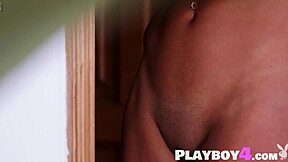 Curly-Haired Teen Agatha STRIPS NAKED for Playboy Shoot. Revealing PERFECT Ass and Natural Body in Solo Session.