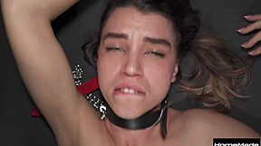 slut on a leash used like a fleshlight for rough missionary and doggystyle quickie