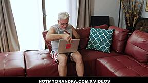 Grumpy old man, fuck big tits Jackie Hoff's pussy?