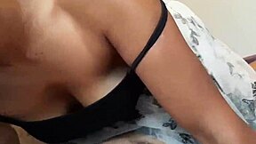 Amy rides my cock like a total submissive petite latina prostitute with her hairy pussy and tan lines