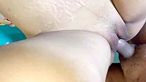 Oh man, my horny stepmom gets fucked and her pussy licked on that big ass, it's intense!