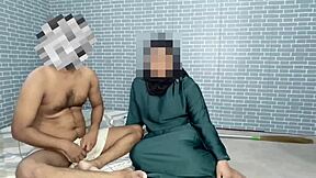 On the ranch the muslim maid spots the landlord's huge cock and soon rides it in homemade anal sex leading to a cumshot
