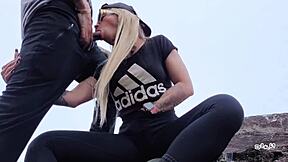 Vacation Stepsister Sucks My Cock at the Beach