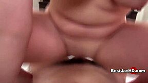 horny japanese teen blasts all over in uncensored jav pov blowjob scene