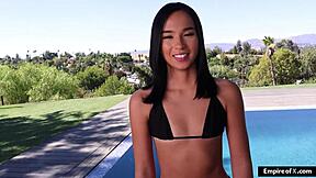 i see teen dakota tyler get her shaved pussy licked then fucked hard by big cock