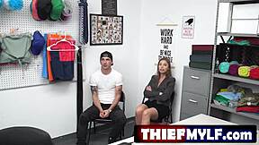 Britney Amber Detained After Young Man Caught Shoplifting, Leading To Intense Office Encounter