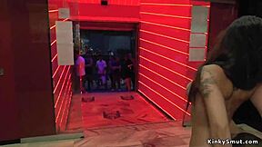 Petite Spanish Slut Public Domination! Bound And Punished In Outdoor Humiliation With Group Fucking!