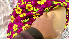 cheating on her husband, i fingered and fucked my step sister's big ass on the bed until she moaned in orgasm.