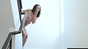 Big cock fucks Kimmy Kimm in shower after massage.