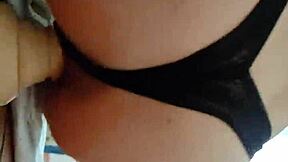 Latina teen masturbates with big dildo during quarantine in homemade hardcore session. She fucks her pussy solo with toys.