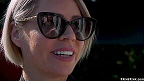 gardener ties up and fuks stepmom and teen 18+ in the garden... domination fantasy with bound choking and deepthrot submission oh god