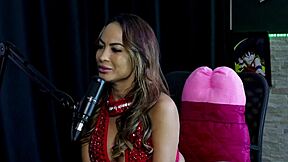 Belinha Baracho shares her favorite scene getting fucked on the doghouse with dp anal in sheer red lingerie