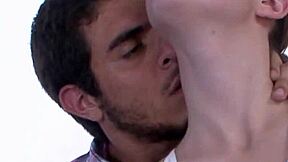 Teen beauty passionately jerks cock in a quick homemade session.