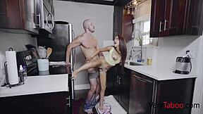 punishing my ignorant teen 18+ stepdaughter nola exico with some rough old man discipline