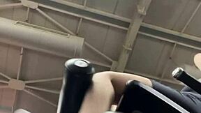 Intense Feelings During Public Workout Masturbation with Chubby Teen's Big Natural Tits and Wet Pussy Leading to Outdoor Orgasm