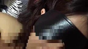 subtle hints of bound asian wife in homemade japanese bondage with young amateur giving oral service to stranger