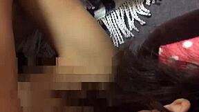 subtle hints of bound asian wife in homemade japanese bondage with young amateur giving oral service to stranger