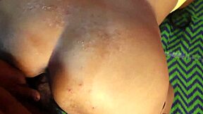 Chubby Indian girlfriend rides boyfriend's big cock in cowgirl after hairy pussy licking and dirty talk foreplay.