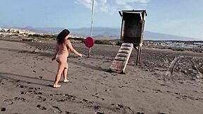 Stepmom, can we do a nude beach photoshoot with your big natural tits out?