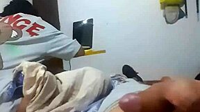 I head to my uncle's house for a visit and things heat up in my cousins' room with petite latina action