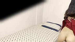 uh, spying on my university roommate from mexico, nataly, with her perfect body riding in orgasm