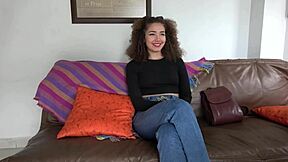 petite 18 year old colombian cutie gets deepthroat blowjob and doggystyle fuck in casting interview