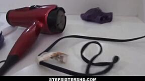 Hot Petite 18+ Teen Stepsister Family Sex W Big Cock Step Brother On Bathroom Counter POV - Briar Rose Tyler Steel