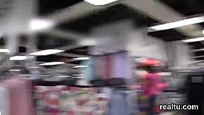 Czech Teen Tempted in Mall Strips Blows and Rides Cock in Pov