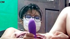 I was so excited that I started using the dildo vibrator from my stepdad on my vagina for multiple orgasms and vaginal fluids