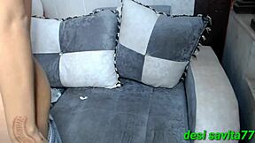 Super slim teen girl gives hardcore blowjob and handjob! She squirts from rough doggystyle pussy fucking with indian small tits close up!