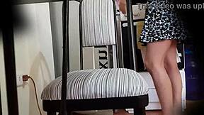 Intense upskirt of my stepsister's cute Argentinian friend coming for visit