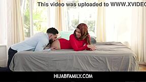 hijabfamily - virgin muslim stepsister in hijab fucks stepbrother- maya farrell