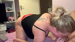 crazy tattooed blonde teen sucks her step brother's dick pov style