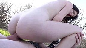 Queenlin, you teen slut, can this biker fuck your tight asshole hard until it gapes wide?