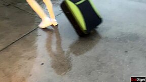 Risky Public Dick Flash Turns into Handjob Cumshot on Crowded Bus Ride