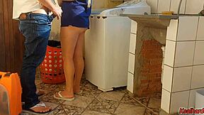 married housewife pays washing machine technician with her pussy in rough homemade sex