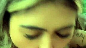 Why is this busty skinny 18yo Brazilian teen giving pov blowjob backstage